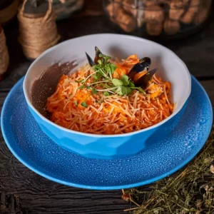 Arroz caldoso con mariscos