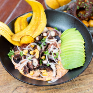 Ceviche cremoso de pulpo Parrillado